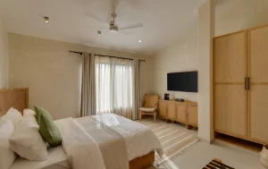 Bedroom Seré Resort Goa - Private Pool Villa Resort in Vagator, North Goa